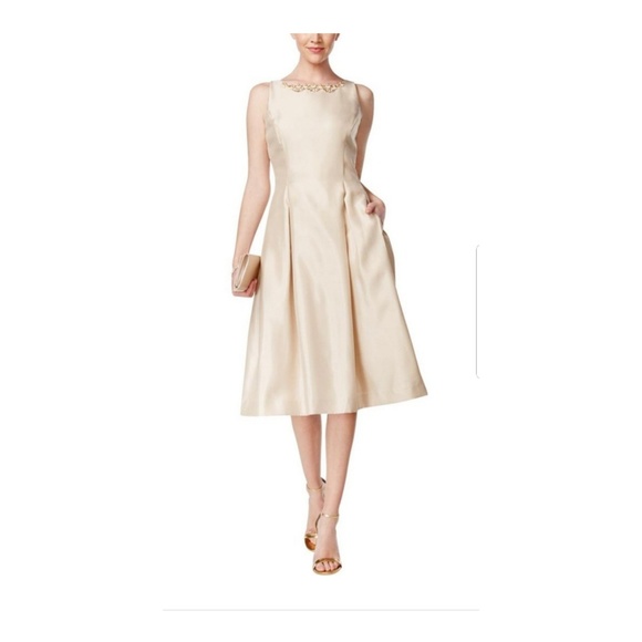 Tahari Woman Dresses & Skirts - Tahari ASL | Cocktail Dress Beaded Fit and Flare